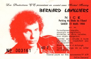 Bernard Lavilliers mars 1980