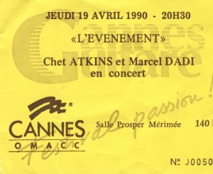 Chet Atkins et Marcel Dadi avril 1990