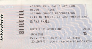 Diana Krall janvier 2002