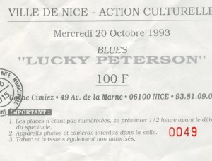 Lucky Peterson octobre 1993