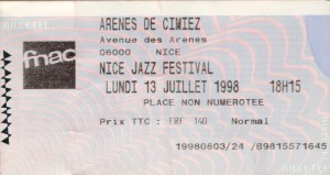 Nice Jazz Festival juillet 1998