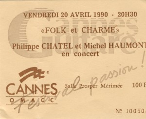 Philippe Chatel et Michel Haumont avril 1990