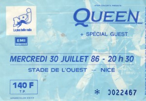 Queen juillet 1986