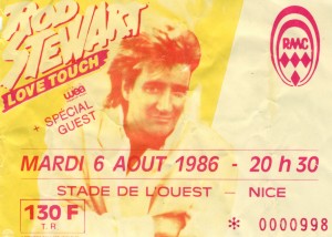 Rod Stewart aout 1986