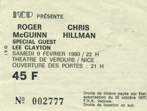 Roger McGuinn eet Chris Hillman fevrier 1980
