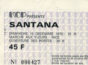 Santana décembre 1978