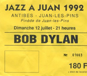 Bob Dylan juillet 1992