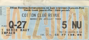 Cotton Club revue juillet 1999
