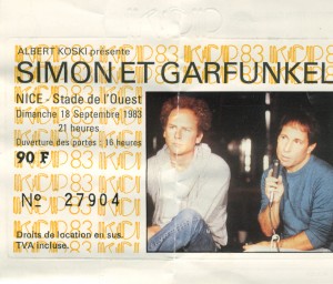 Simon and Garfunkel septembre 1983