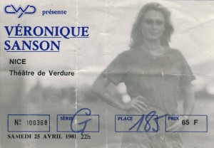 Veronique Sanson avril 1981
